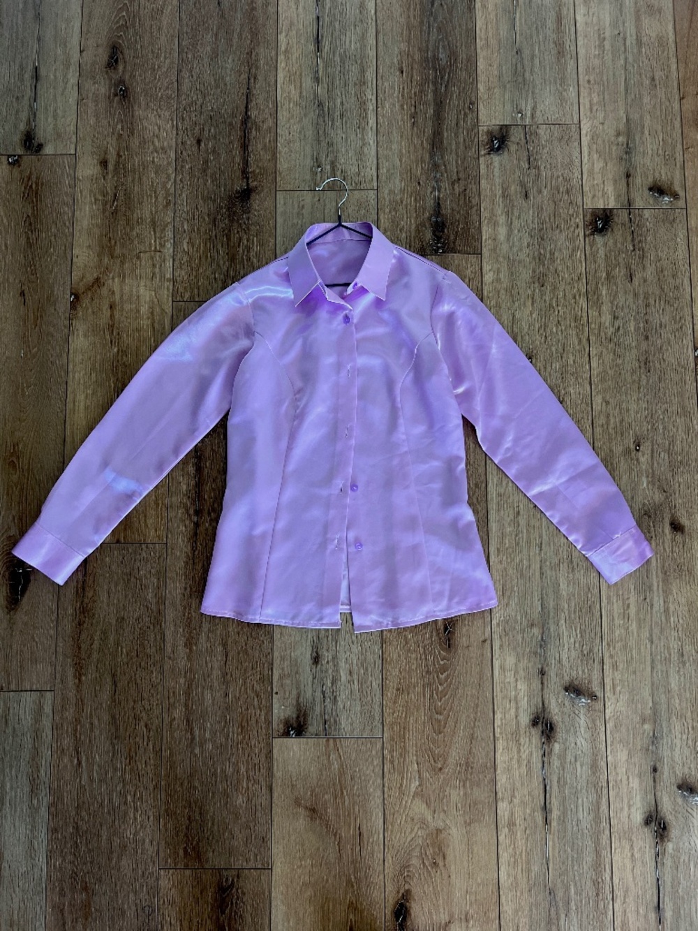 ✨ One-of-a-Kind 100% Pure Silk Lilac Blouse Handmade in Thailand | NWOT ✨